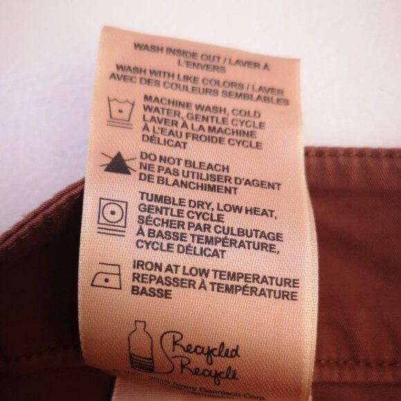 NWT Denver Hayes Ladies Rust Mid Rise Straight Crop Pants - Picture 7 of 14